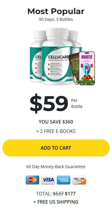 CelluCare 3 bottle